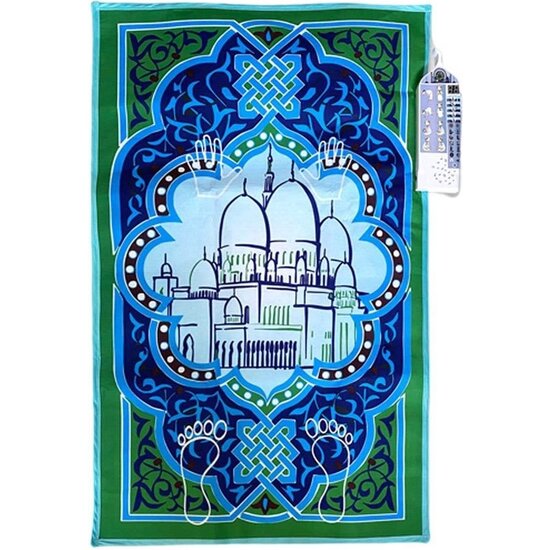 Igoods Igoods Elektronisch Gebedskleed - Leren Bidden Voor Kinderen - Inclusief Qibla - Gebedsmat Met Smart Panel - Groen