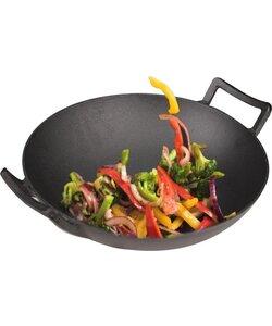 BIKO Wokpan | Wadjan - Gietijzer - ø 35 cm - Zonder anti-aanbaklaag