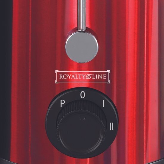 Royalty Line® PJ19001 Juicer - Sapcentrifuge voor Groenten & Fruit - Juicers met 450ml Sapbeker en 1500ml Pulpreservoir - 3 Snelheden - 700W - Rood