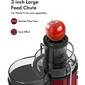 Royalty Line® PJ19001 Juicer - Sapcentrifuge voor Groenten & Fruit - Juicers met 450ml Sapbeker en 1500ml Pulpreservoir - 3 Snelheden - 700W - Rood