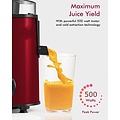 Royalty Line® PJ19001 Juicer - Sapcentrifuge voor Groenten & Fruit - Juicers met 450ml Sapbeker en 1500ml Pulpreservoir - 3 Snelheden - 700W - Rood