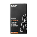 Imtex Imtex Telescopische Vouwladder - Vouwladder - 7-treeds - 4.40m Werkhoogte - Softclose - Anti-slip Aluminium