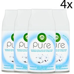 Air Wick Luchtverfrisser - Pure - Soft Cotton - 4 x 250ml