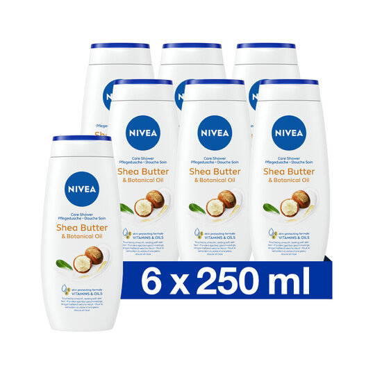 Nivea Nivea Douchegel - Shea Butter & Botanical Oil - 6 x 250ml