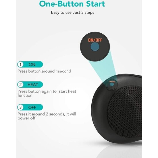 Igoods Igoods Massagekussen - Draadloz Massagekussen - Shiatsu Massagekussen - Elektrische Massage Apparaat - Nek en Schouder Massage - Warmte Functie - Zwart