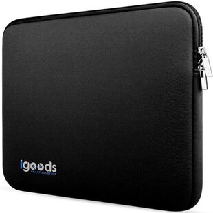 Igoods Laptophoes - Laptophoes 14 inch - Schokbestendig - Krasbestendig - Laptoptas - Laptop Sleeve - Laptop Case - Laptop Cover - Laptop Tas 13/14 inch - Neopreen - Zwart