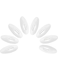 Igoods Veiligheidsspelden - Veiligheidsspelden Met Beschermkap - RVS - Wit - 8 Stuks