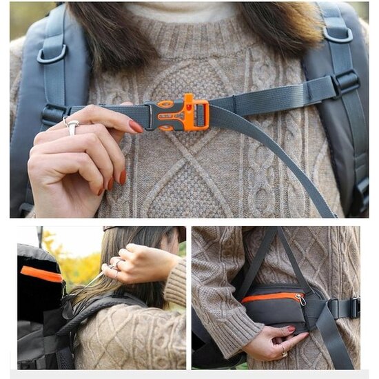 Igoods Igoods Waterbestendige Rugtas - 60 Liter Reistas - Campingrugzak - Backpack - Kamperen - Klimmen - Ultralicht - Opvouwbaar