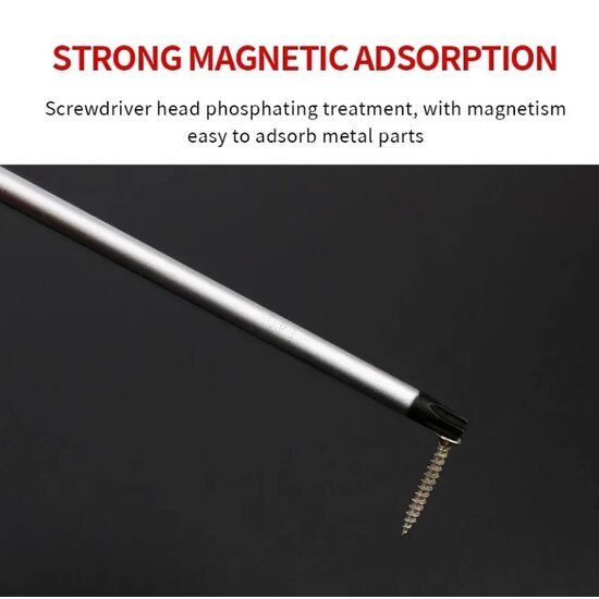 Igoods Igoods Schroevendraaiers - Verlengde Schroevendraaiers - Schroevendraaier Set - Kruiskop - Platte Kop - Sleufkop - 29cm - Blauw/Zwart - 2 Stuks