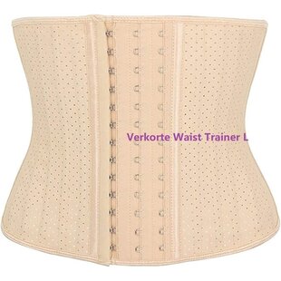 Igoods Waist Trainer Corset - Dames Buikriem - XL / 70-77.5kg- Lichte Kleur - Verstelbare Postpartum Buikband - Dames Latex Shape Wear - Kort Bovenlichaam - Ademend