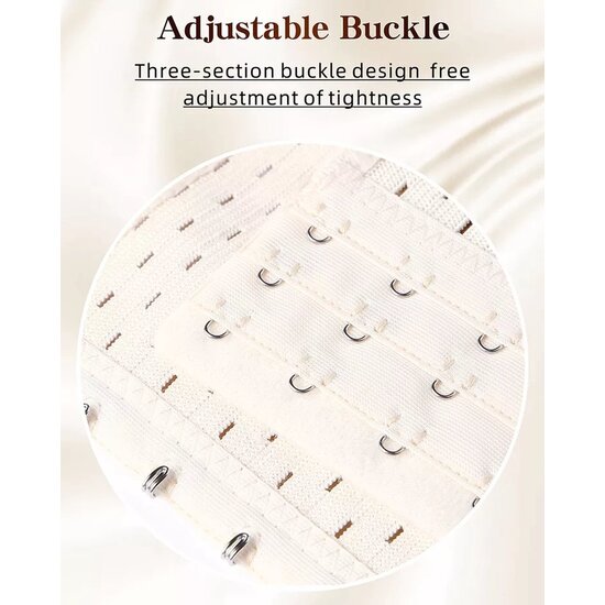 Igoods Igoods Waist Trainer Corset - Dames buikriem - XXL / 77.5-82.5kg- Lichte Kleur - Verstelbare Postpartum Buikband - Dames Latex Shape Wear - Kort Bovenlichaam - Ademend