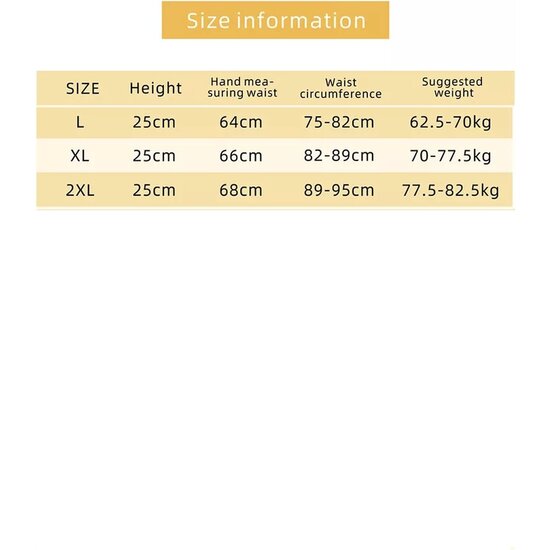 Igoods Igoods Waist Trainer Corset - Dames buikriem - XXL / 77.5-82.5kg- Lichte Kleur - Verstelbare Postpartum Buikband - Dames Latex Shape Wear - Kort Bovenlichaam - Ademend