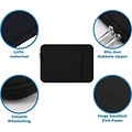 Igoods Igoods Laptophoes - Laptophoes 14 inch - Laptophoes Met Extra Vak - Schokbestendig - Krasbestendig - Laptoptas - Laptop Sleeve - Laptop Case - Laptop Cover - Laptop Tas 13/14 inch - Neopreen - Zwart
