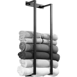 Igoods Handdoekrek - Handdoekhouder - Handdoekrek Badkamer - Handdoekstand - Inclusief Montage set - 70x20x24 cm - Zwart