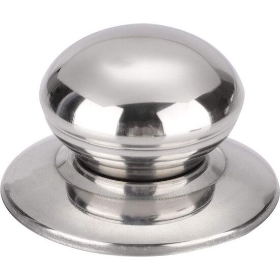 Igoods Igoods Dekselknop - Vervangende Handgreep voor Glazen Deksel - RVS Cover Button - Voor Potten- en Pannendeksels - Ø6mm Schroef