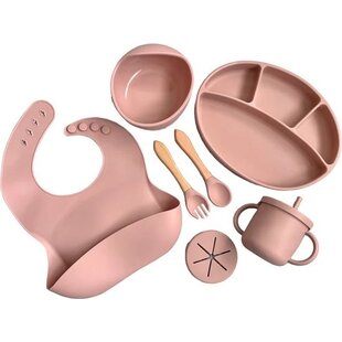 Igoods Babyservies - Kinderservies - Met Placemat - Siliconen - Antislip - 10-delig - Onbreekbaar - Vaatwasserbestendig - Magnetronbestendig - Vriesbestendig - Groen - Copy - Copy