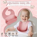 Igoods Igoods Babyservies - Kinderservies - Met Placemat - Siliconen - Antislip - 10-delig - Onbreekbaar - Vaatwasserbestendig - Magnetronbestendig - Vriesbestendig - Groen - Copy - Copy