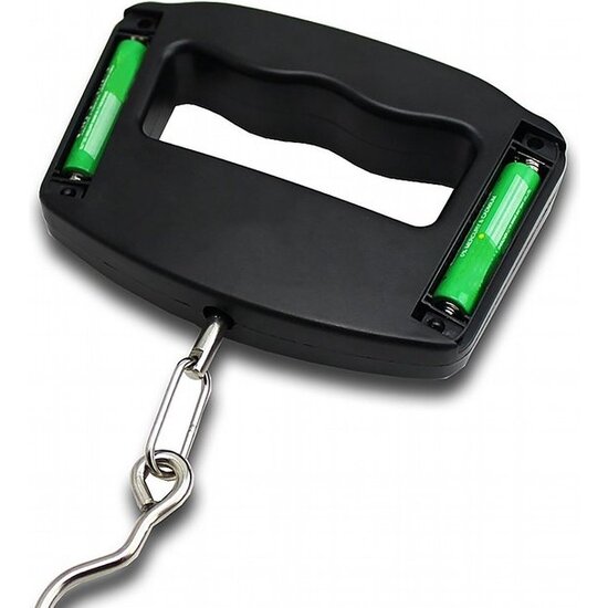 Imtex Imtex Bagageweegschaal - Kraanweegschaal - Draagbare Weegschaal - Hangweegschaal - Tarra Functie - Tot 50kg - Inclusief 2 Batterijen - Zwart