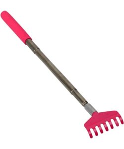 Igoods Uitschuifbare Rugkrabber - Ruggenkrabber - Telescopisch - Massage - Verstelbaar - Anti-jeuk - RVS - Roze