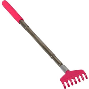Igoods Uitschuifbare Rugkrabber - Ruggenkrabber - Telescopisch - Massage - Verstelbaar - Anti-jeuk - RVS - Roze