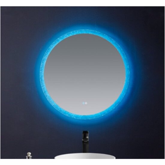 Igoods Igoods Badkamerspiegel - Aluminium Badkamerspiegel met LED-verlichting - Wandspiegel - Make-up Spiegel - Rond - 80cm