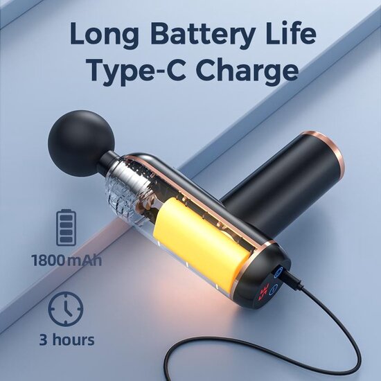 Igoods Igoods Massage gun - Massagepistool - Draadloos - Spierherstel en Relax massage - Zwart