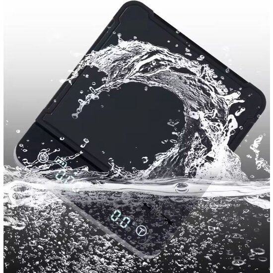 Imtex Imtex Koffieweegschaal - Digitale Keukenweegschaal - 3000g/0.1g - Waterdicht - USB-C Opladen - Antislip - LED - Zwart