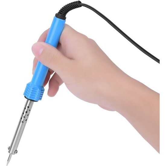 Igoods Igoods Soldeerbout - Soldeerbrander - Plug-in Soldeerbout - 40W - 220V- Blauw