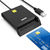Igoods Igoods USB ID Kaartlezer - USB 3.0 Kaartlezer - Smartkaart Lezer - ID Card Reader - Credit Card Lezer - Zwart
