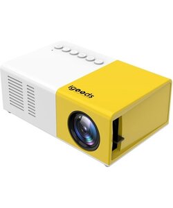 Igoods Mini Beamer - Led Projector Voor Multimedia - Draagbare Filmprojector - Home Cinema - Ondersteuning Voor AV/USB/HDMI/TF-Ingang Voor Home Entertainment