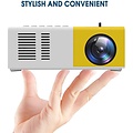 Igoods Igoods Mini Beamer - Led Projector Voor Multimedia - Draagbare Filmprojector - Home Cinema - Ondersteuning Voor AV/USB/HDMI/TF-Ingang Voor Home Entertainment