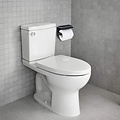 Igoods Igoods Toiletrolhouder Zwart - Toiletpapierhouder Met Plankje - WC Rolhouder - Toilethouder