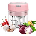 Imtex IMTEX Hakmolen elektrische - USB oplaadbal - Mini Portable Chopper - 250ml - Roze