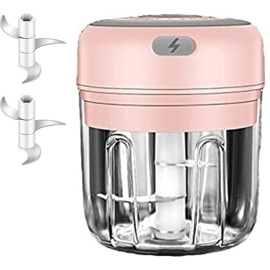 Imtex IMTEX Hakmolen elektrische - USB oplaadbal - Mini Portable Chopper - 250ml - Roze