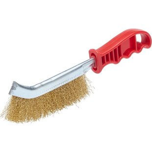 Igoods Universele Staalborstel - Messing Staalborstel - Schuurborstel - Roest Verwijderen - Rood