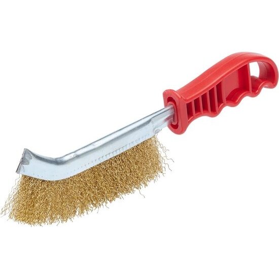 Igoods Igoods Universele Staalborstel - Messing Staalborstel - Schuurborstel - Roest Verwijderen - Rood