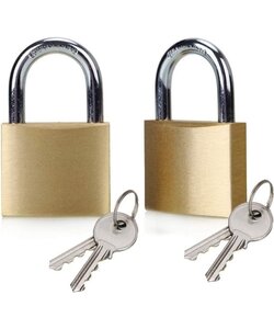 Igoods Mini-hangsloten - Koffersloten - Hangsloten met 2 Sleutels - Universeel - 2 Stuks