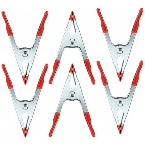 Igoods Igoods Zeilklemmen - Mini Zeilklemmen Set - Veerklemmen - 5cm - 6 Stuks