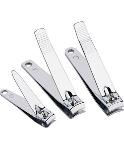Igoods Nagelknipper Set - Set van 3 Nagelknippers - Nagelscharen - Verschillende Maten - Predicure Set - RVS