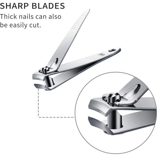 Igoods Igoods Nagelknipper Set - Set van 3 Nagelknippers - Nagelscharen - Verschillende Maten - Predicure Set - RVS