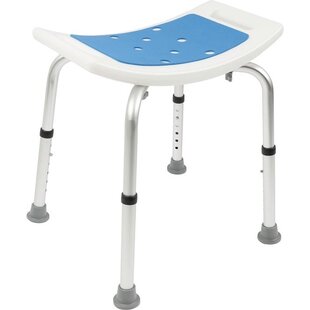 Igoods Douchestoel - Douchekruk - Badkamerkruk - Badkamerstoel - Anti-slip - Verstelbaar in Hoogte - Wit