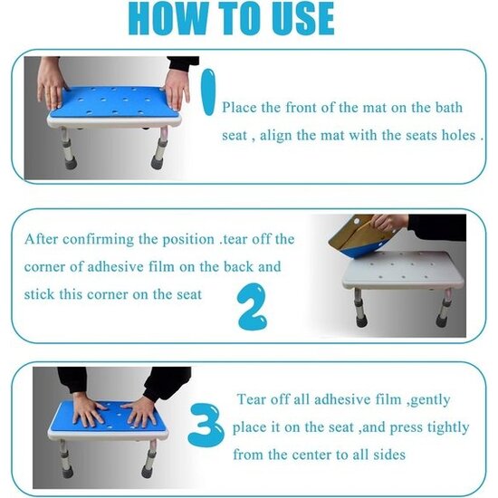 Igoods Igoods Douchestoel - Douchekruk - Badkamerkruk - Badkamerstoel - Anti-slip - Verstelbaar in Hoogte - Wit