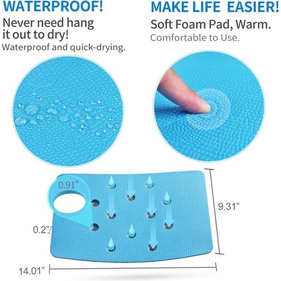 Igoods Igoods Douchestoel - Douchekruk - Badkamerkruk - Badkamerstoel - Anti-slip - Verstelbaar in Hoogte - Wit