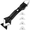 Igoods Igoods 3 In 1 Kitverwijderaar Set - Kitschraper - Voegstrijker - Kitspatel - Lijmverwijderaar - Voor Het Verwijderen En Afwerken Van Kit - Inclusief 5 Mondstukken
