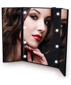 Igoods Make-up Spiegel - met 8 led lichtjes - Cosmetische spiegel met licht - Hollywood Spiegel