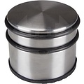 Igoods IGOODS Deurstopper - RVS - 7,5 cm x Ø 9 cm - Extra hoog! - XL deurstopper edelstaal 1.1 kg - Zilver