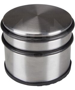 IGOODS Deurstopper - RVS - 7,5 cm x Ø 9 cm - Extra hoog! - XL deurstopper edelstaal 1.1 kg - Zilver