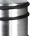 Igoods IGOODS Deurstopper - RVS - 7,5 cm x Ø 9 cm - Extra hoog! - XL deurstopper edelstaal 1.1 kg - Zilver