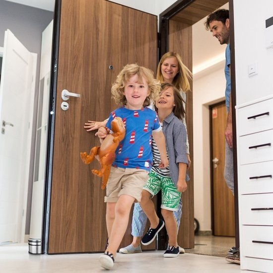 Igoods IGOODS Deurstopper - RVS - 7,5 cm x Ø 9 cm - Extra hoog! - XL deurstopper edelstaal 1.1 kg - Zilver