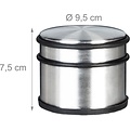 Igoods IGOODS Deurstopper - RVS - 7,5 cm x Ø 9 cm - Extra hoog! - XL deurstopper edelstaal 1.1 kg - Zilver